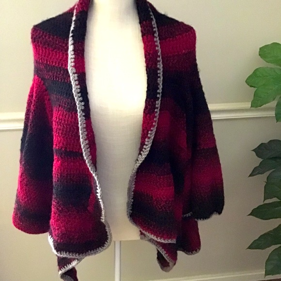 SOLD Handmade Crochet Cardigan - Picture 1 of 4